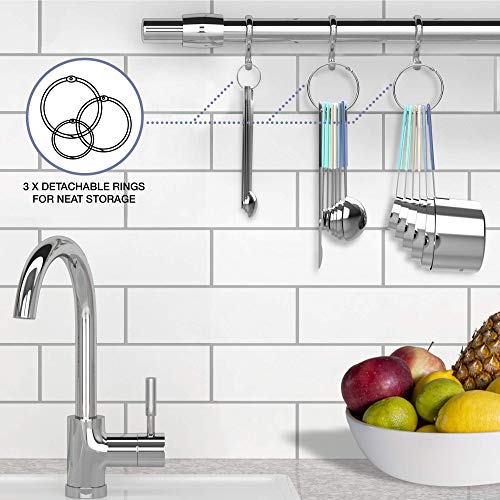 22 Piece Stainless Steel Measuring Cups and Spoons Set