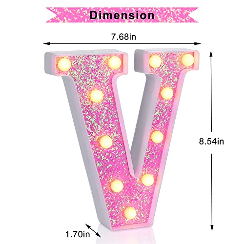 Pink Light up Letters (4.2329 Ounce)