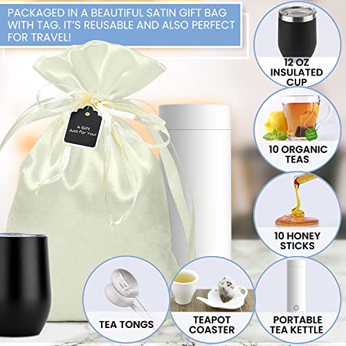 Organic Tea Gift Set with Portable Kettle