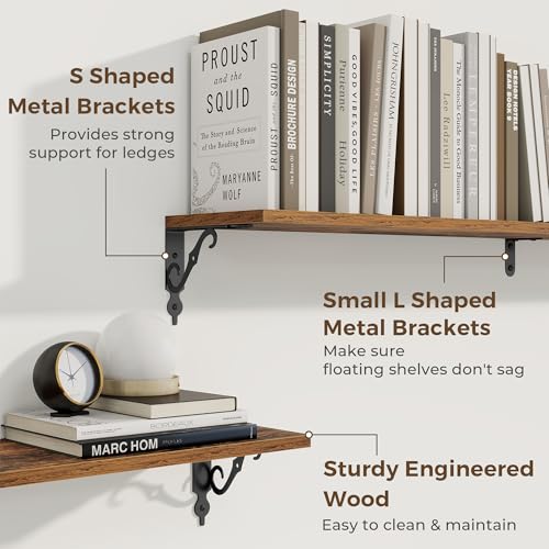 Floating Shelves for Wall Decor (2 Count)