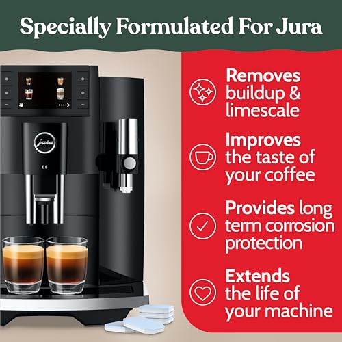 Jura Compatible Descaling Tablets. 12 Jura Descaling Tablets for Automatic Espresso Coffee Machines. 100% Vegan (12 Count)