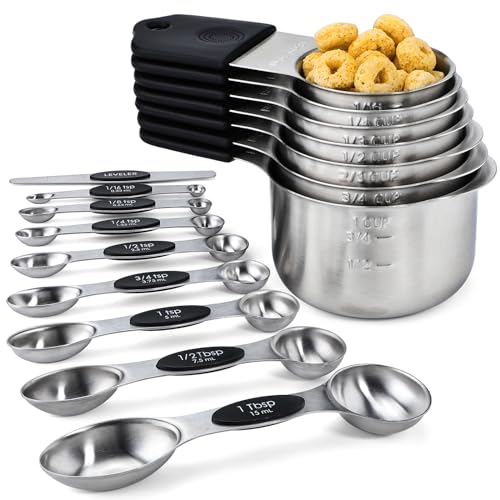 Magnetic Measuring Cups&Spoons Measuring Cup Double Sided Measuring Spoon