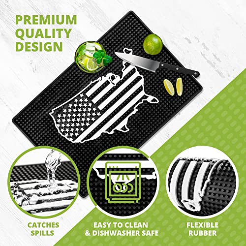 American Flag Bar Mat