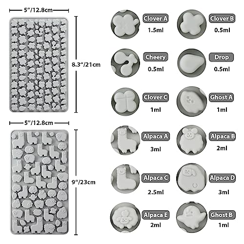 Animals & Flowers Silicone Candy molds (4 Count)