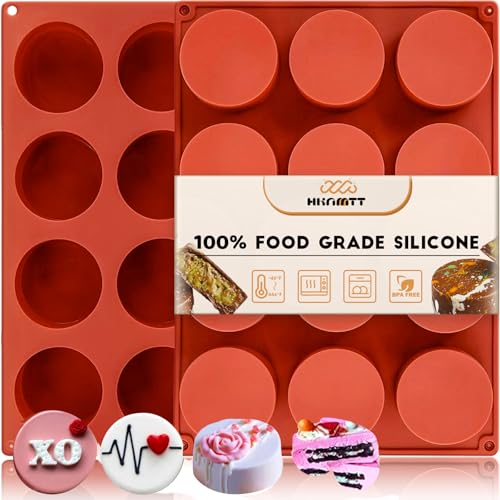 Round Silicone Molds 2 PCS (24 Cavity)