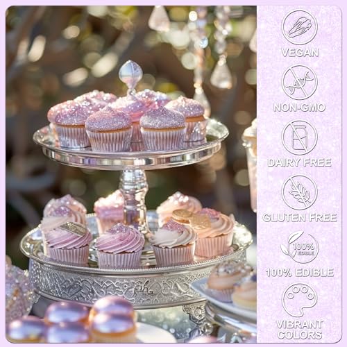 Iridescent Purple Edible Glitter