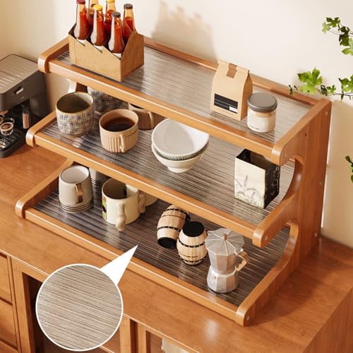 3 Tier Wooden Mug Holder Countertop