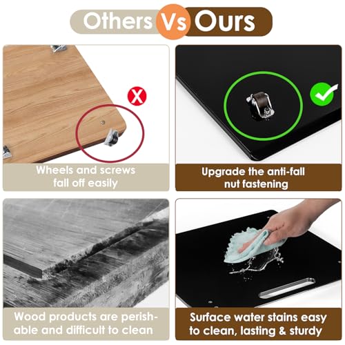 Acrylic Appliance Slider with Rubber Wheels