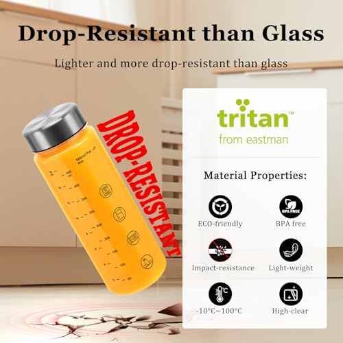 2 Pack Plastic Juice Bottles with Caps (2 Count)
