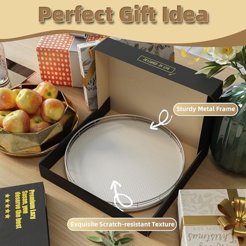13" Lazy Susan Turntable Organizer for Table Top