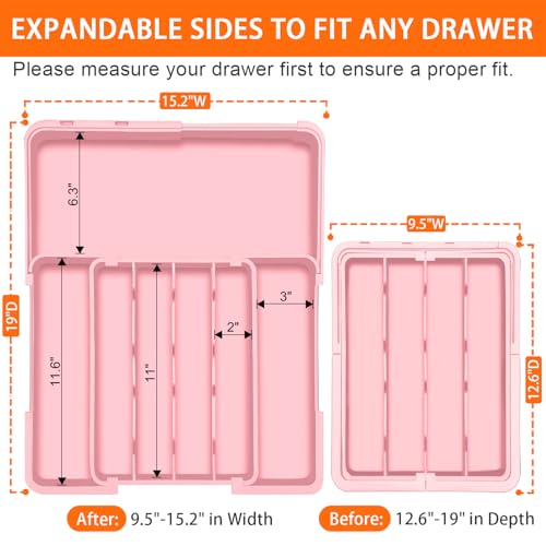 Expandable Silverware Drawer Organizer