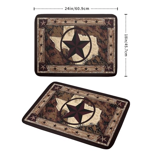 Western Texas Star Dish Drying Mat 18"x24"
