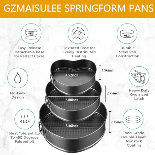 Springform Cake Pan Set of 3