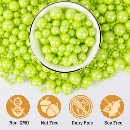 Green Sprinkles 130g (4.58 Ounce)