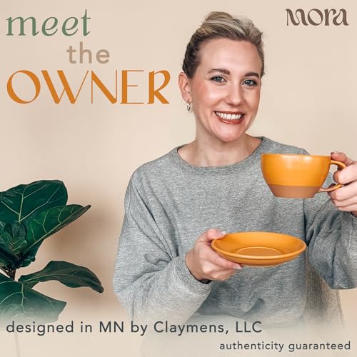 Mora Ceramic Latte Art Mug With Saucer