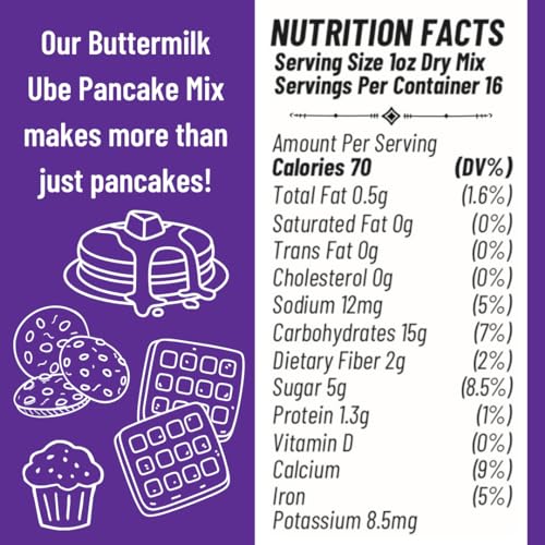 Ninong's Dessert Lab Ube Pancake Mix (32 Ounce)