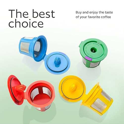 4 Pack Reusable K Cups for Keurig Coffee Makers (4 Count)