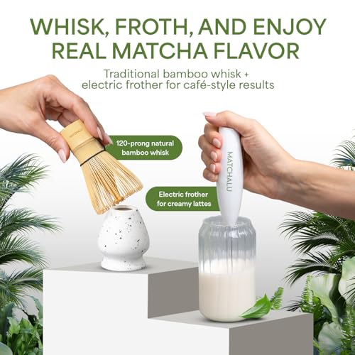 Matcha Whisk Set With Ceramic Matcha Bowl