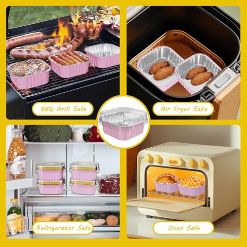 100Pack Mini Cake Pans with Lids (100 Count)
