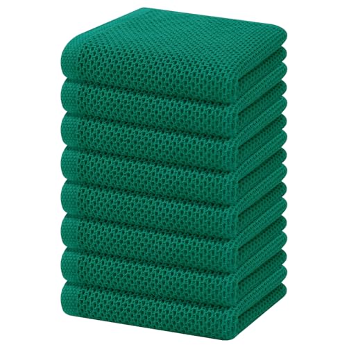 100% Cotton Waffle Weave Kitchen Dish Towels 8 (8 Count)