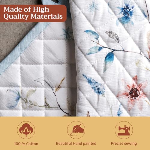 100% Cotton Oven Mitt & Pot Holder Set