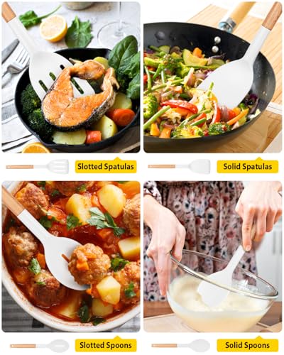 Pack of 4 Silicone Cooking Utensils Set (4 Count)