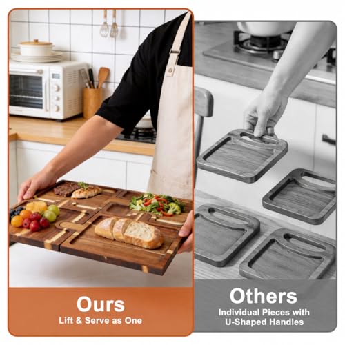 Wooden Charcuterie Boards Set of 4