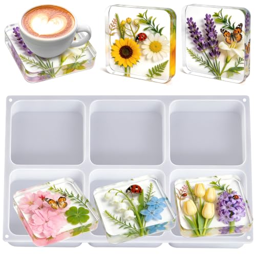 Deep Coaster Resin Molds Silicone