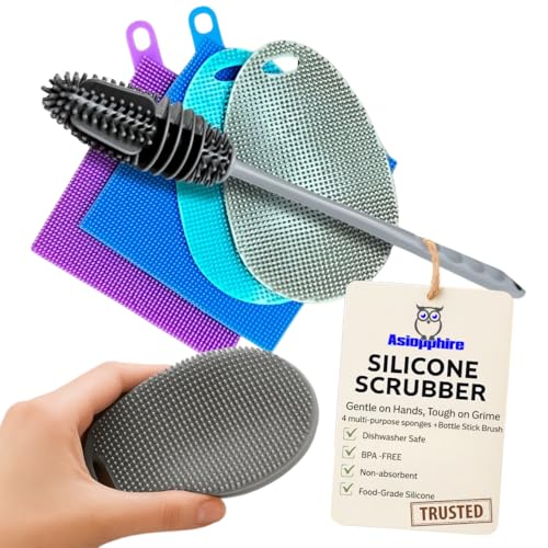 Silicone Dish Scrubber Sponges