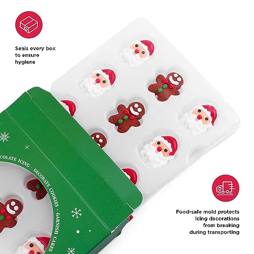 Edible Christmas Cake Decorations (38 Count)