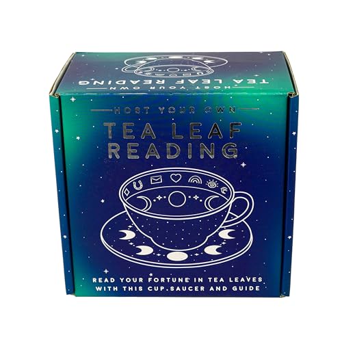 Tea Leaf Reading Kit. Host Your Own Tea Leaf Reading Party. Teacup and Saucer Divination Gift Set