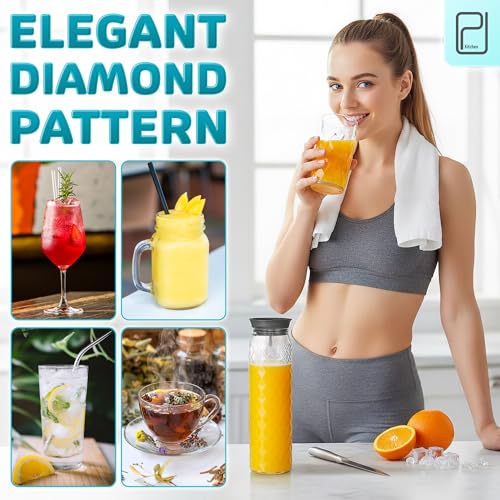 PJC Kitchen Borosilicate Glass Pitcher with Lid