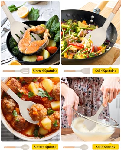 Pack of 4 Silicone Cooking Utensils Set (4 Count)