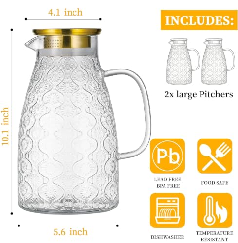 Glass Pitcher with Lid (84 Count)