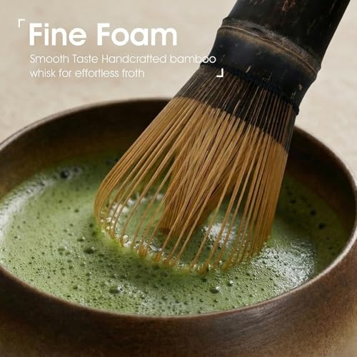 Matcha Set, 5-Piece Matcha Whisk Set with Bowl & 100-Prong Whisk (5 Count)