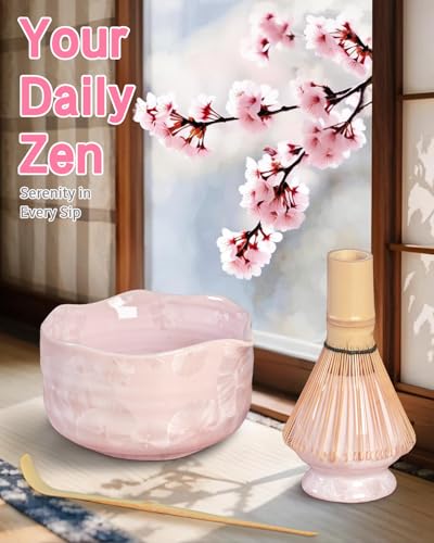 Natural Crystal Flower Matcha Set