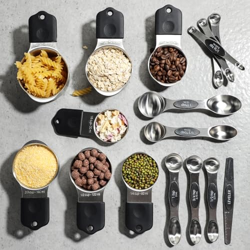 Magnetic Measuring Cups&Spoons Measuring Cup Double Sided Measuring Spoon