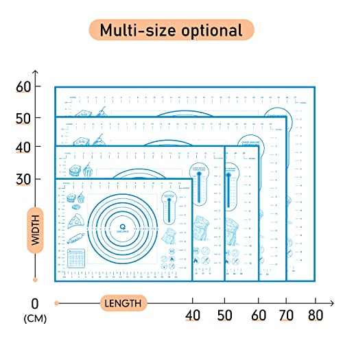 Silicone Baking Mat with Measurements
