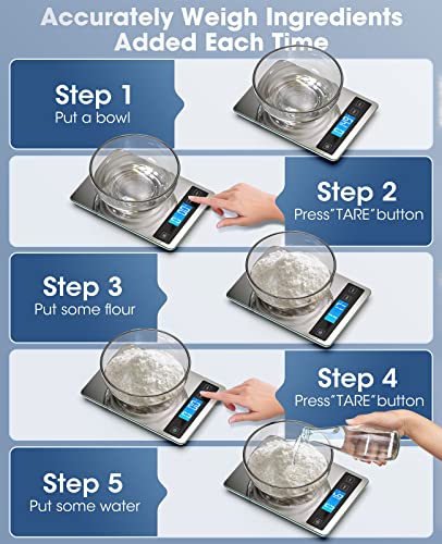 Food Scale 22lb Digital Kitchen Scale for Cooking Baking