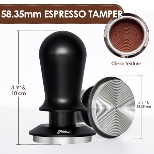 58.35mm Espresso Tamper 30lb Spring Loaded Self Leveling for E61