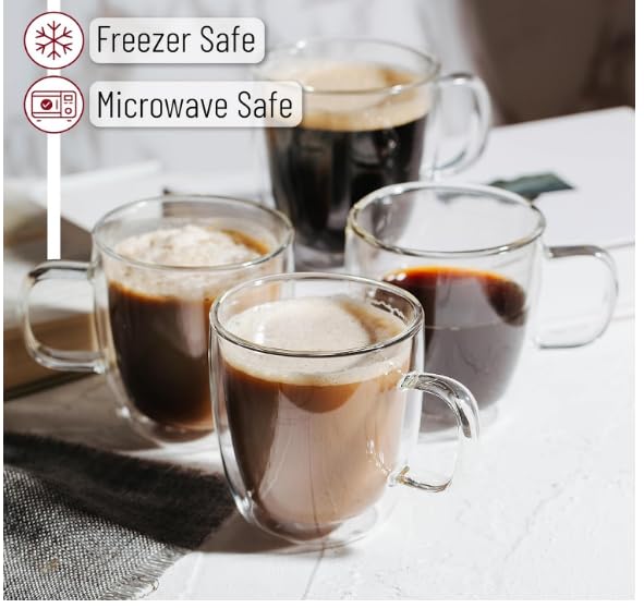 BTaT Double Walled Espresso Cups (4 Count)