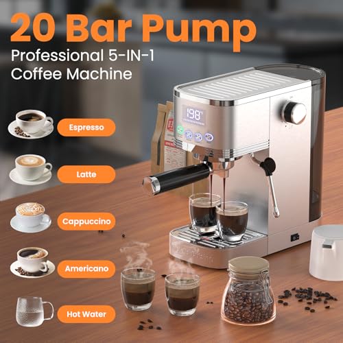 Espresso Machine with Adjustable Extraction Temperature