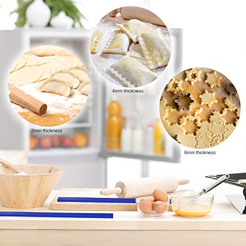 6Pcs Silicone Rolling Pin Guides Non (6 Count)