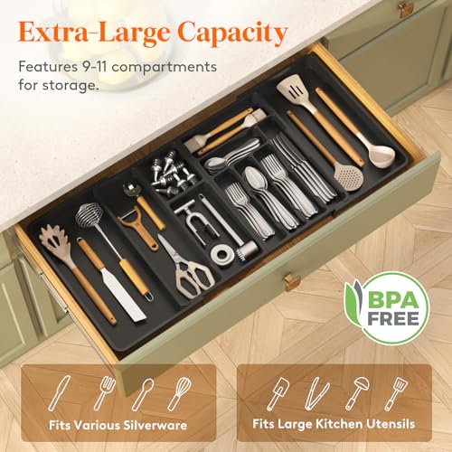 Utensil Organizer for Kitchen Drawer