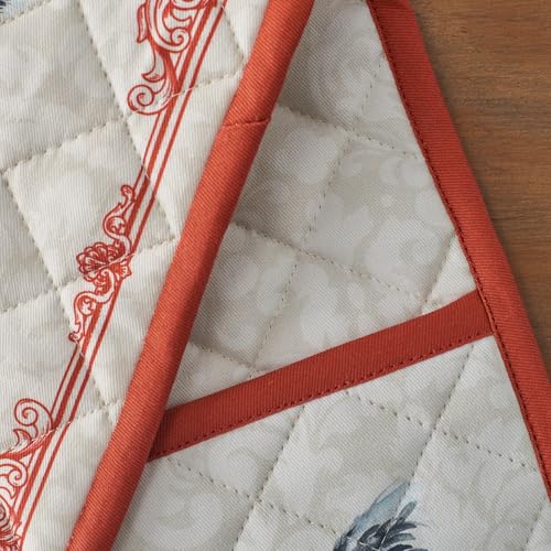Double Oven Mitts 100% Cotton Double Oven Glove