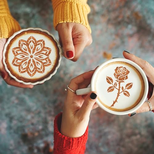 Mandala Coffee Stencils Reusable (25 Count)