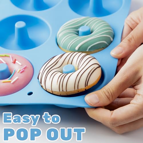 Non Stick Silicone Donut Pan Set of 2 (3.5 Count)