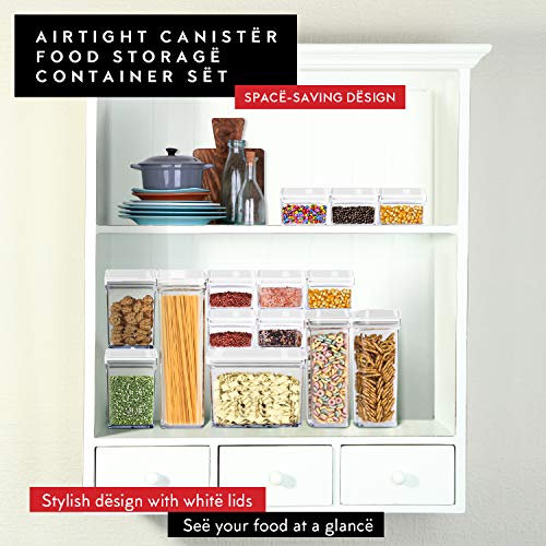 Airtight Food Storage Containers with White Lids (6 Count)