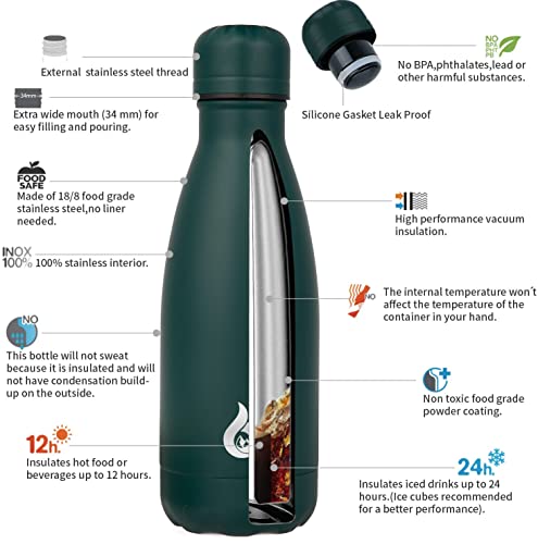 12 oz Small Insulated Water Bottle