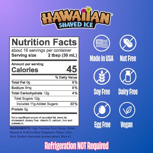 Blue Raspberry Syrup (16 Fl Oz)